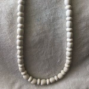 Wooden beaded necklace